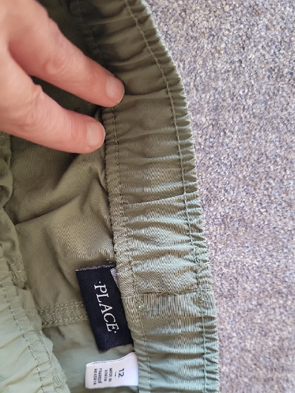 The Children's Place Boys' Lightweight Khaki and Olive Green Cargo Shorts